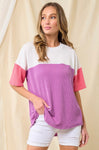 Calling your name color block Top