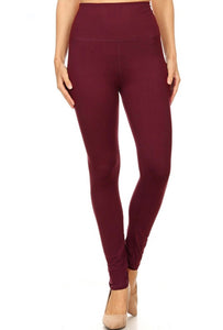 High Waist Extra Wide Band Leggings One Size