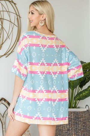 Aztec Top with Side Slits