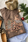 Heather Brown Christmas Tree Tee