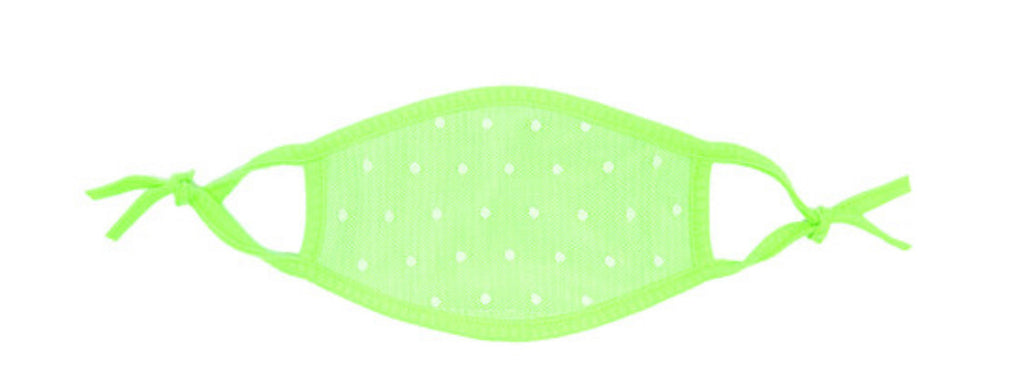 Neon Green Kids Face Mask