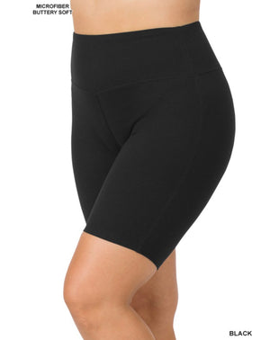 Buttery Soft Wide Waistband Biker Shorts