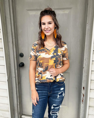 Sunflower Camouflage Top